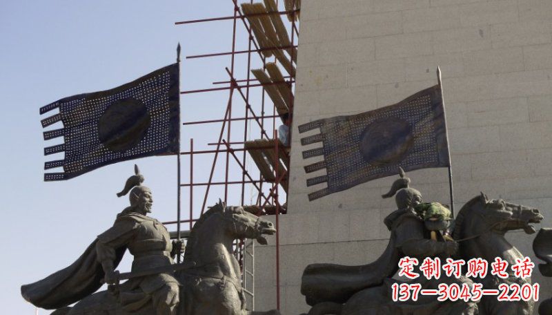 古代将军景区铜雕