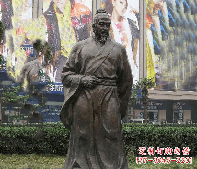 古代名人李时珍铜雕