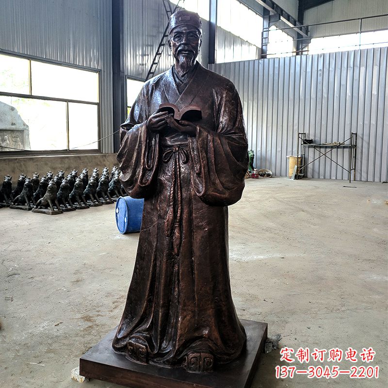 古代名人文学家书画家铸铜苏轼雕塑