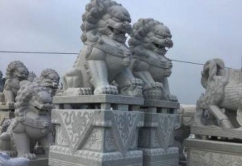 大理石狮子石雕