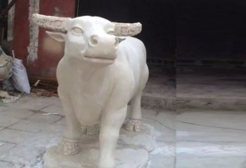 公园动物景观石雕牛
