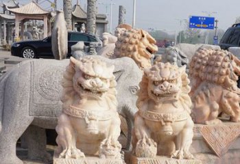 中领雕塑狮子石雕，传承经典，赋予新生