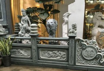 精美仿古石栏板雕塑