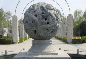 喷泉石雕，添彩公园风景