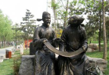 传承经典，定制古典唐代人物小品铜雕