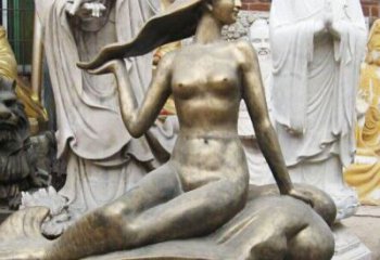 精美铜质美人鱼雕塑