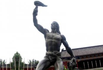 燧人氏雕塑让传说重现真实