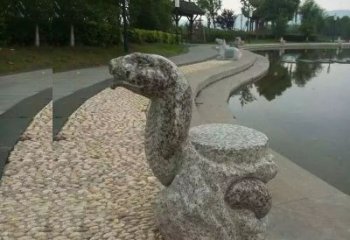 中领雕塑-十二生肖蛇石雕