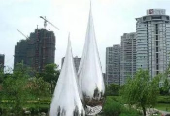 不锈钢水滴雕塑