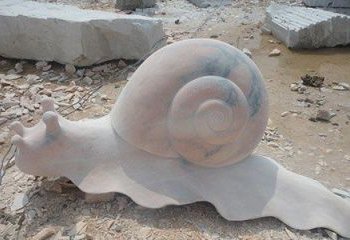 真实大小的蜗牛石雕