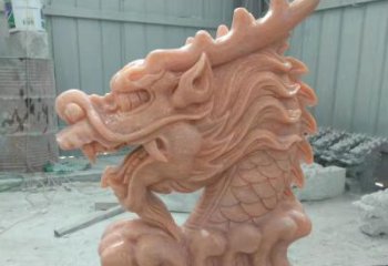 具有传统工艺特色的公园喷泉龙头石雕