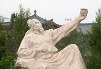 以李白石雕彰显高雅艺术