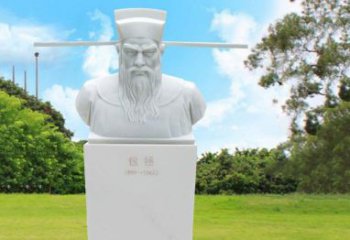 中领雕塑包拯头像石雕