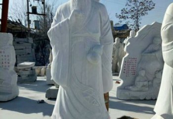 传承古代文化，纪念古代名医——华佗石雕