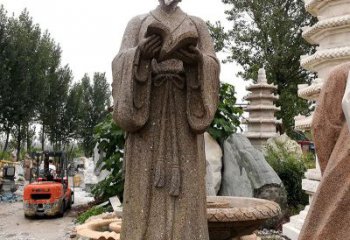 中领雕塑--李时珍石雕定制