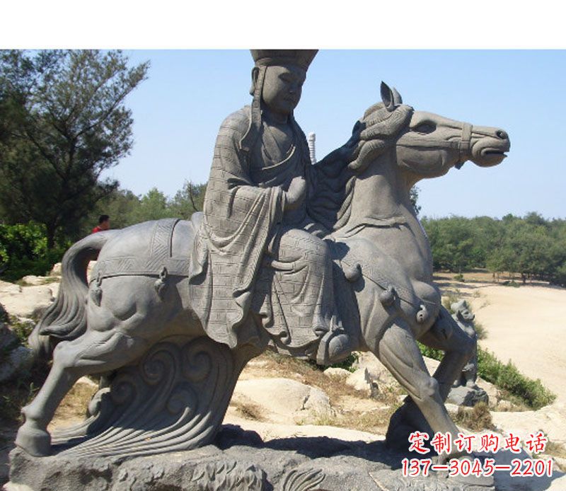 古代人物唐僧骑马雕塑