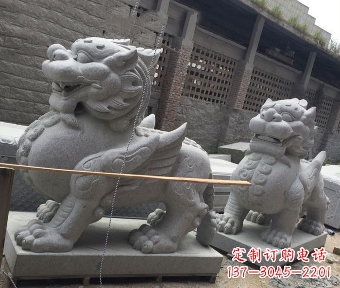 古代神兽大理石貔貅石雕