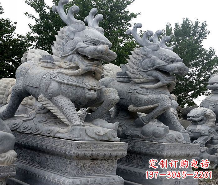 古代神兽仿古麒麟石雕
