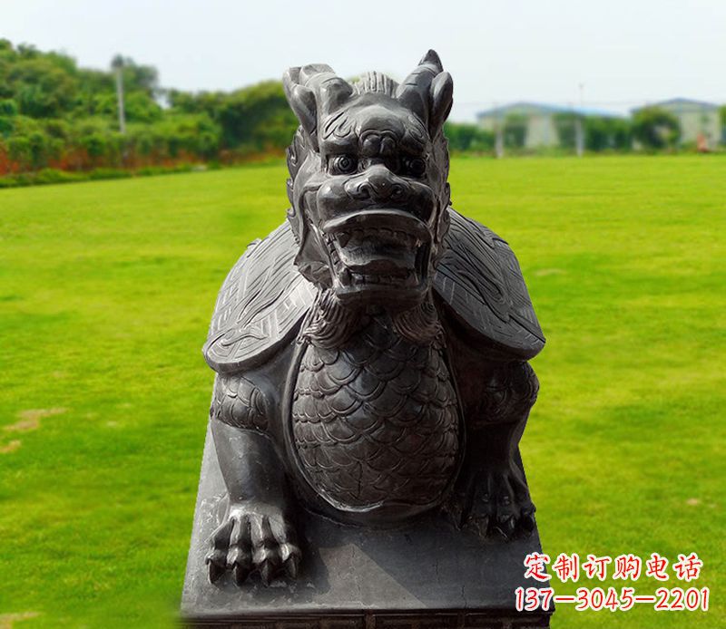 古代神兽黑龙龟石雕