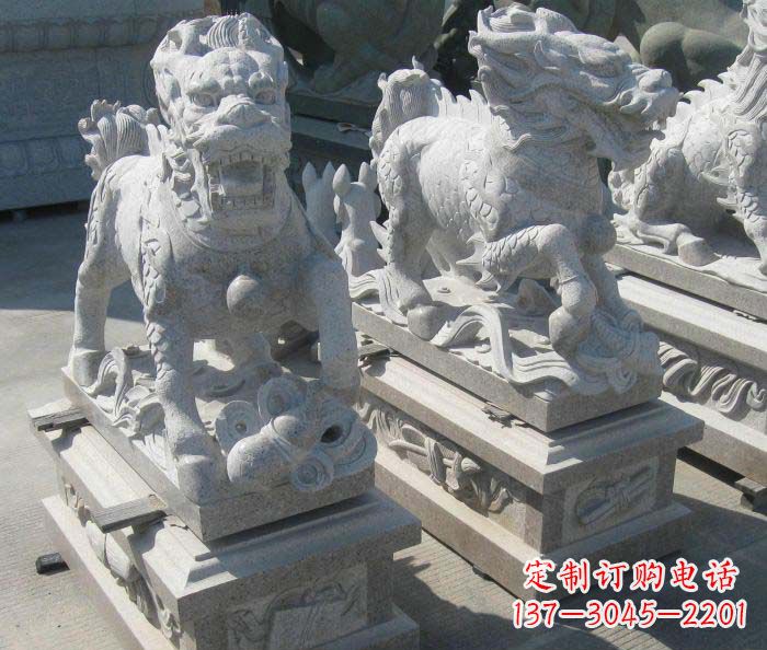 古代神兽麒麟石雕
