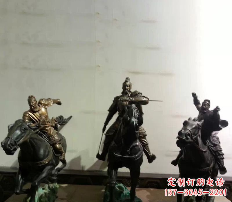 古人打仗景观铜雕