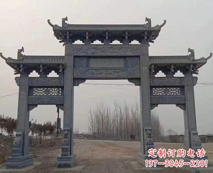 牌坊雕塑 - 牌坊/图片 牌坊雕塑 - 牌坊/图片