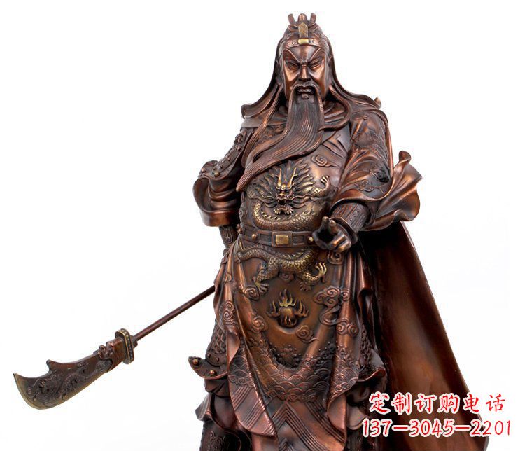 关二爷古代人物铜雕