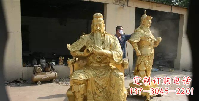 关帝武财神铜雕