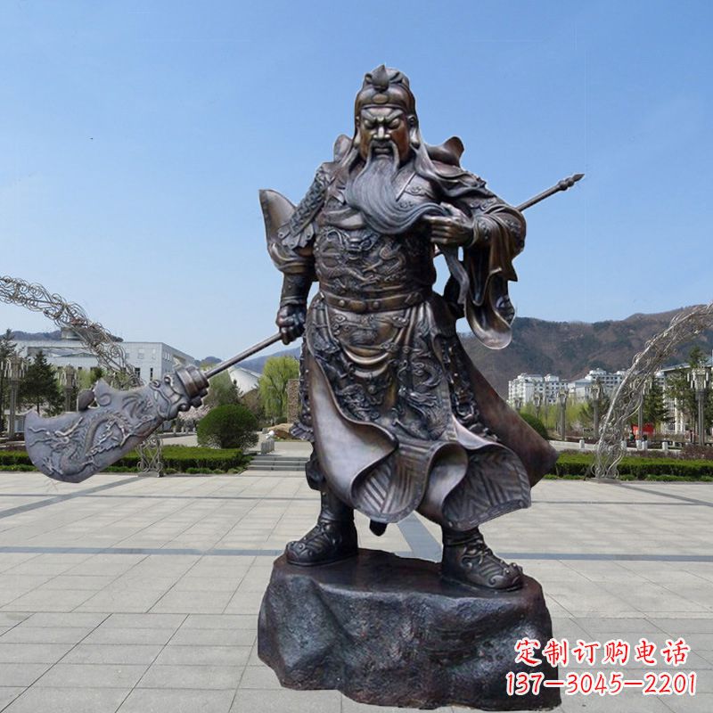 关二爷铜雕塑 关二爷铜雕塑
