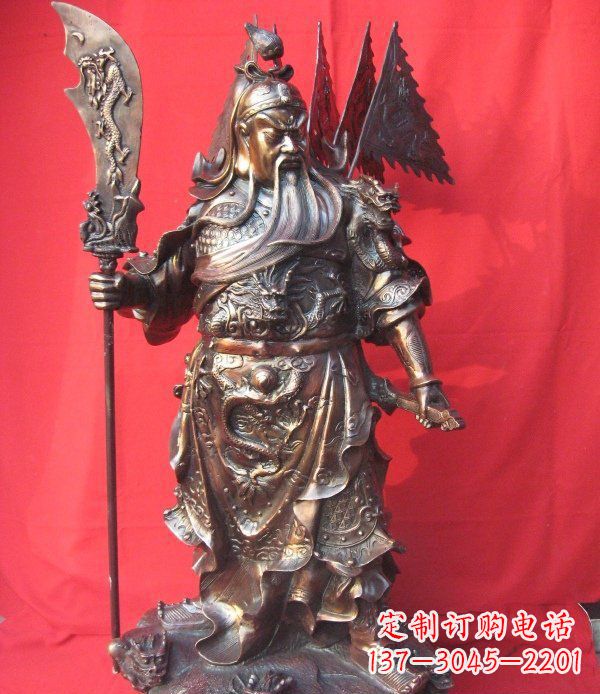 关二爷铸铜关公铜雕