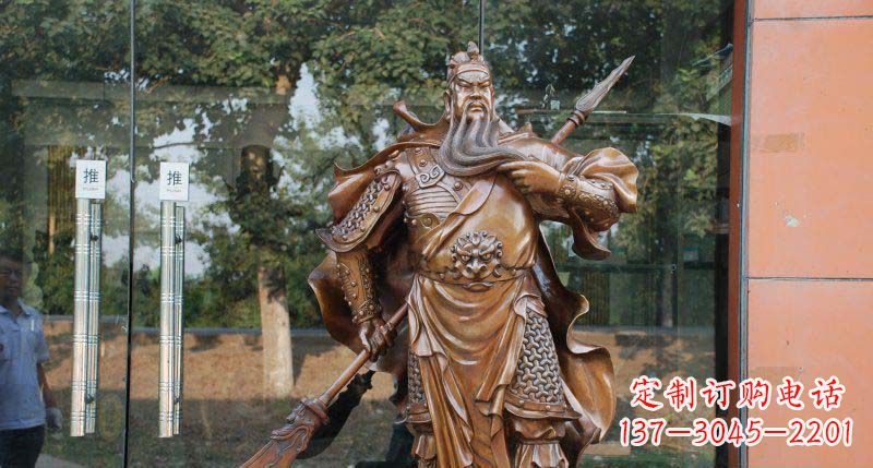 关公古代人物铜雕