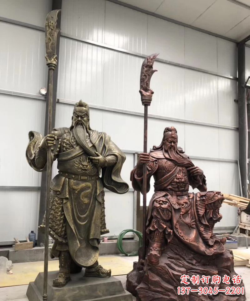 关公人物铜雕1