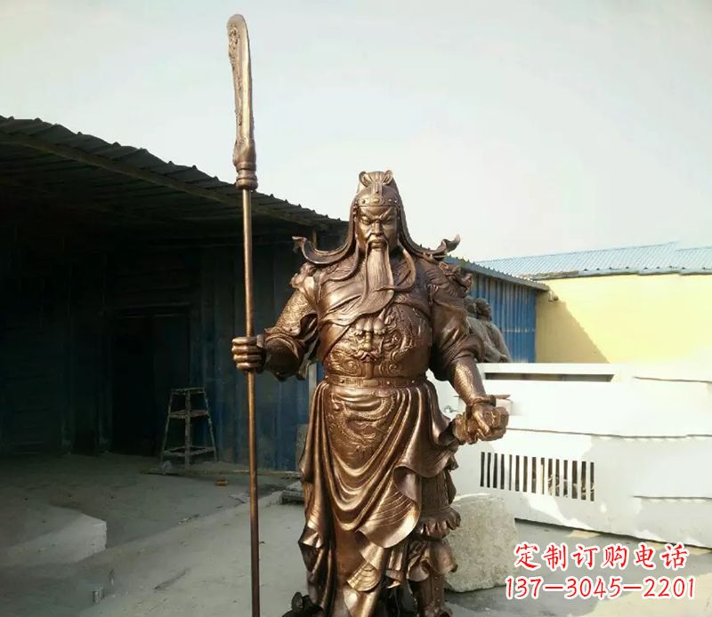 关公人物铜雕