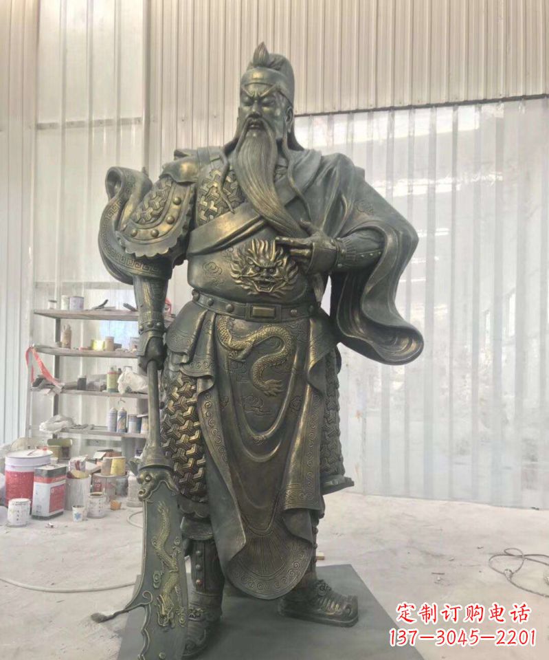 关公人物铜雕12