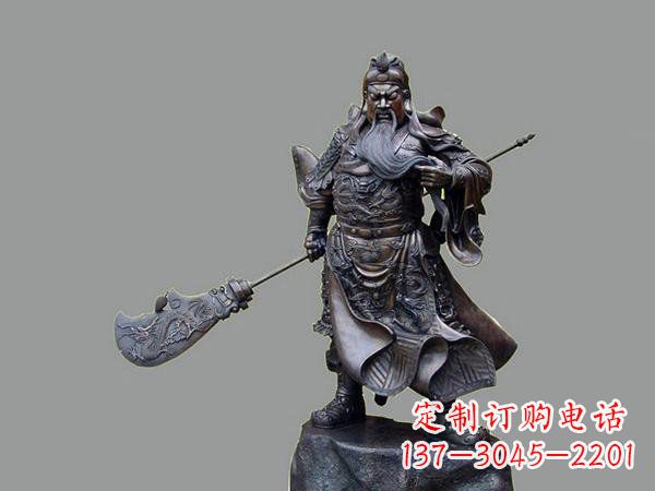 关羽关二爷铜雕