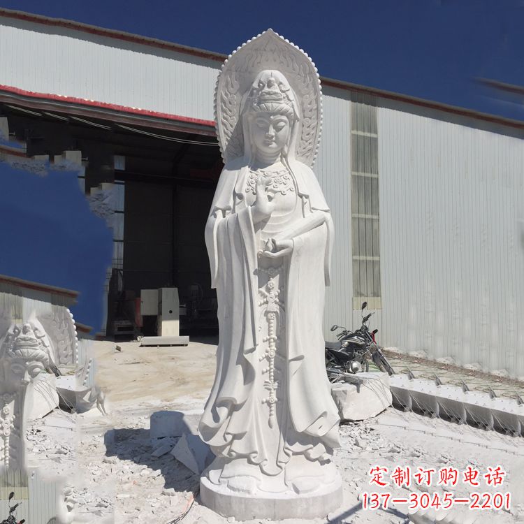 观音大理石雕塑,让你的家居更具仪式感 观音大理石雕塑,让你的家居更具仪式感