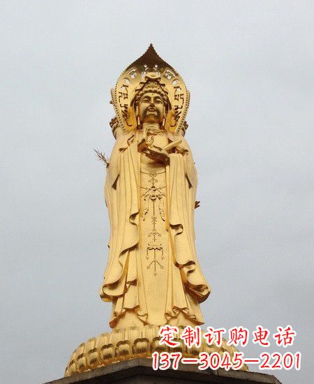 观音菩萨铜雕像