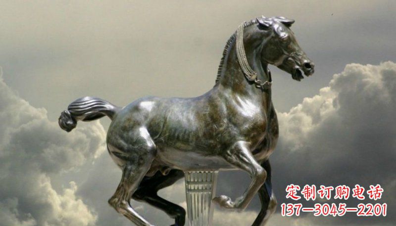 广场奔马景观铜雕