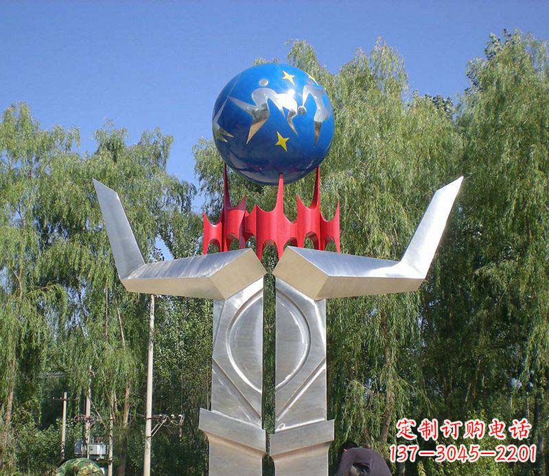 广场标志性运动基地雕塑