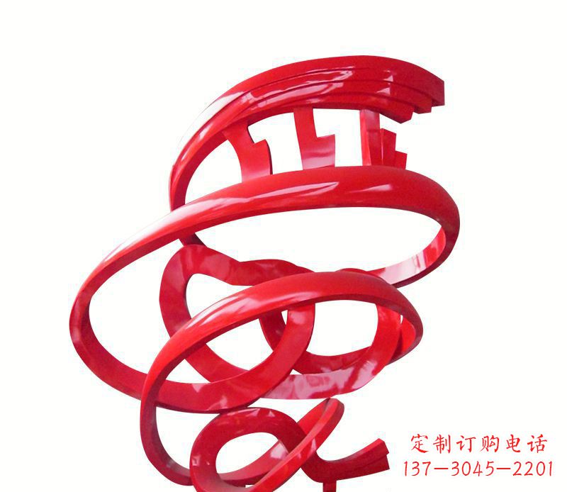 广场不锈钢爱字景观雕塑