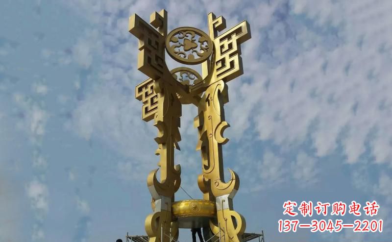 广场不锈钢标志雕塑