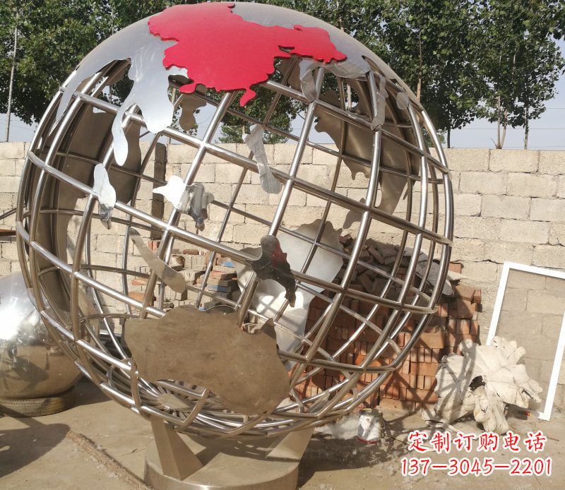 广场/不锈钢/抽象/地球-广场不锈钢抽象地球雕塑 广场/不锈钢/抽象/地球-广场不锈钢抽象地球雕塑