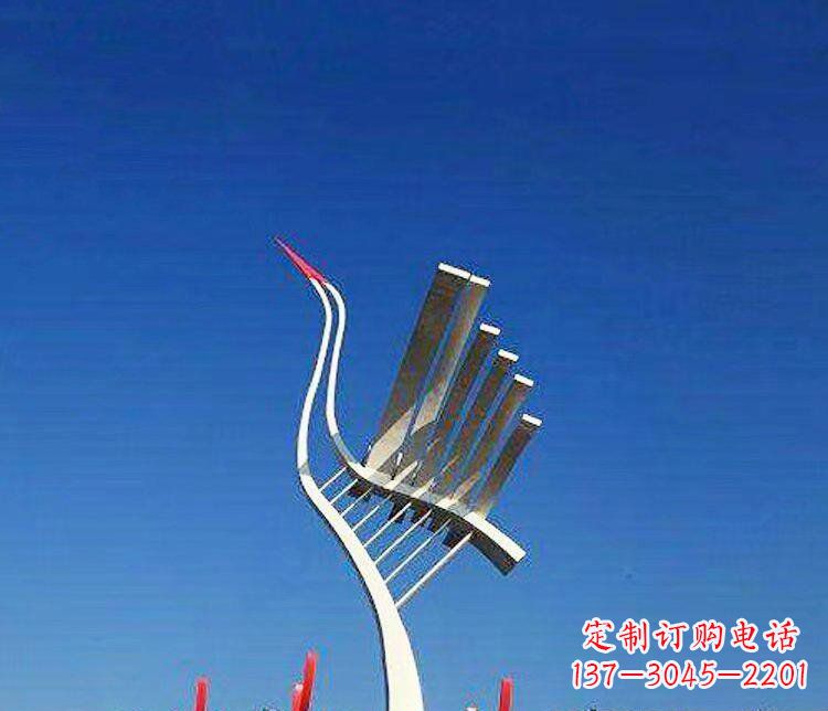 丹顶鹤雕塑 - 广场/不锈钢/抽象/丹顶鹤/景观 丹顶鹤雕塑 - 广场/不锈钢/抽象/丹顶鹤/景观
