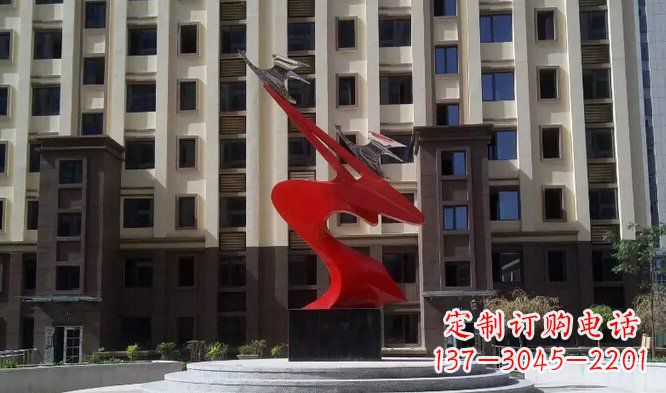 广场不锈钢抽象雕塑 (9) 广场不锈钢抽象雕塑 (9)