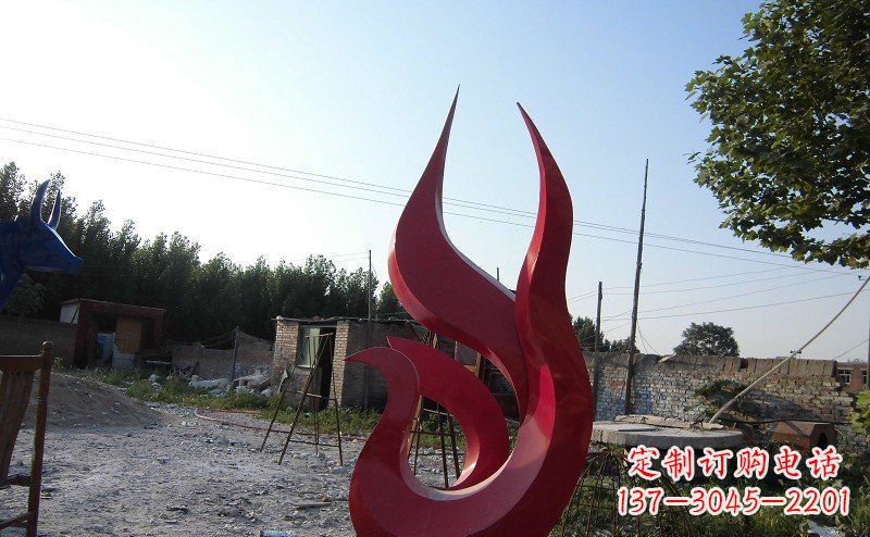 广场不锈钢抽象凤凰雕塑_1 (2)