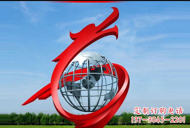 广场不锈钢抽象龙雕塑 广场不锈钢抽象龙雕塑