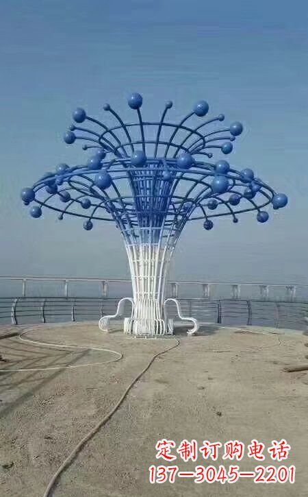 广场不锈钢抽象喷水鲸鱼