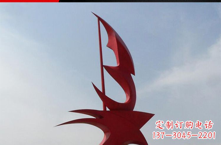 广场不锈钢船帆景观雕塑