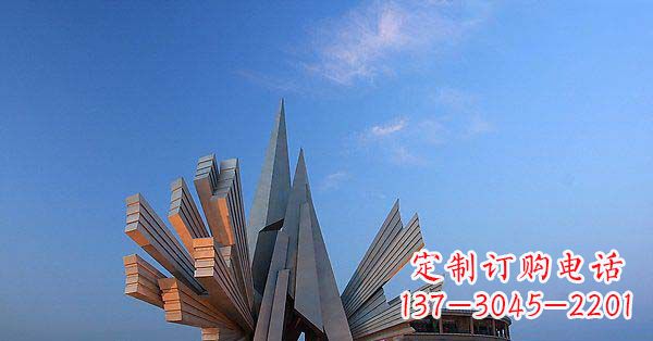 广场不锈钢创意抽象雕塑