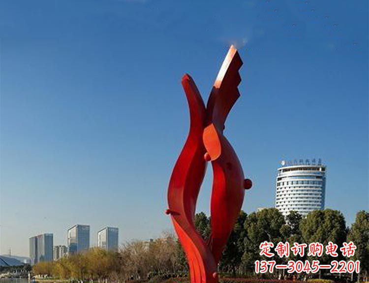 广场不锈钢创意景观雕塑12